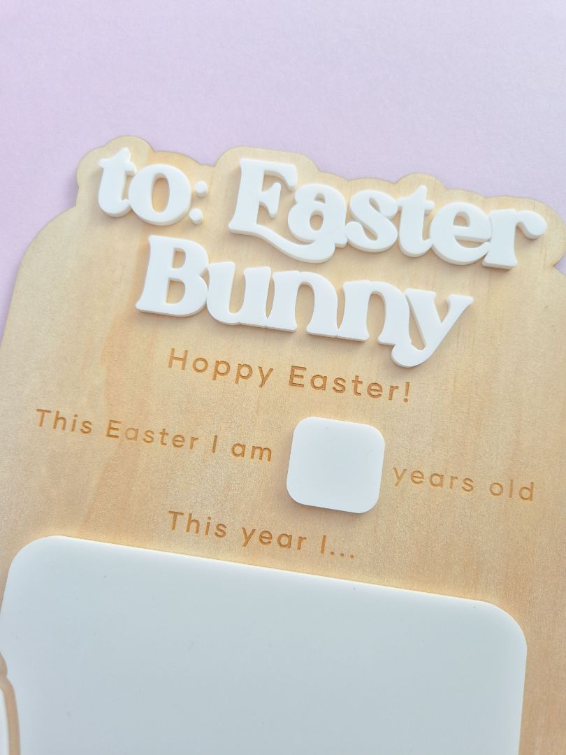 AXN Laser Creations To Easter Bunny Board