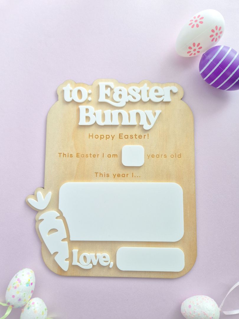 AXN Laser Creations To Easter Bunny Board