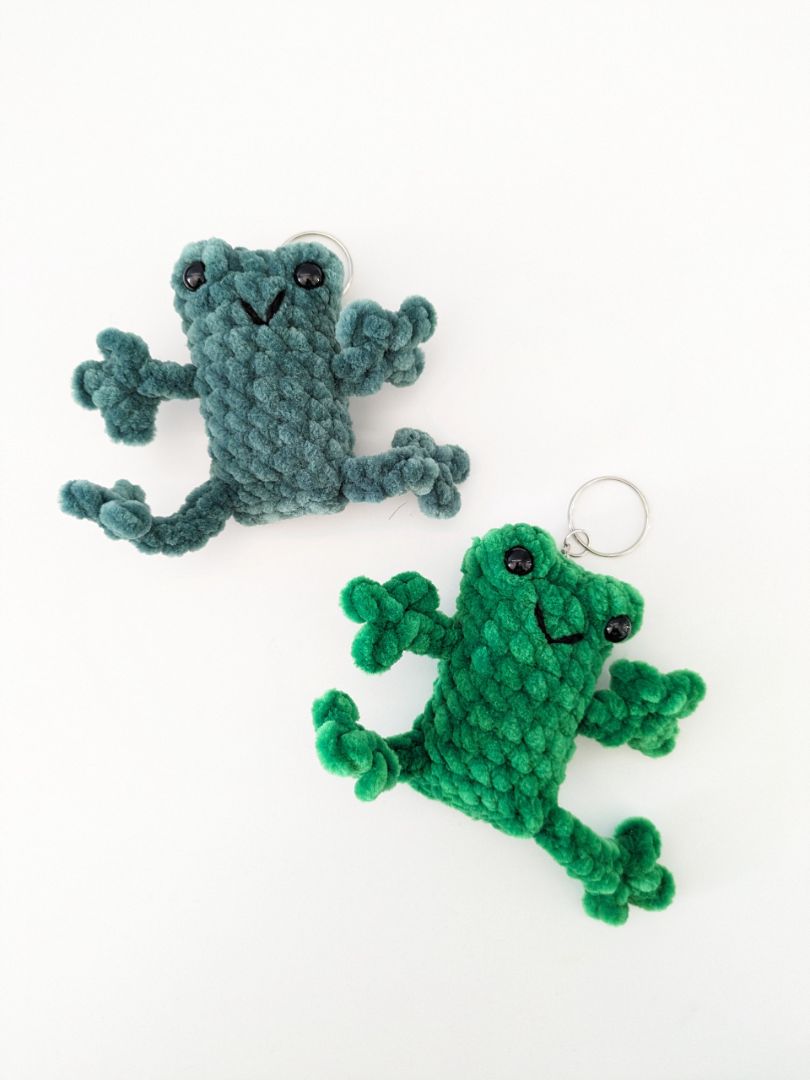 Mon Ami Crochet Leggy Frog Crochet Keyring