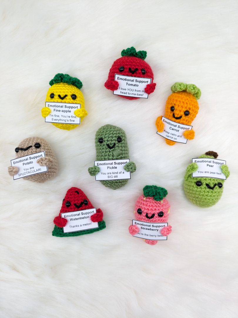 Mon Ami Crochet Emotional Support Strawberry