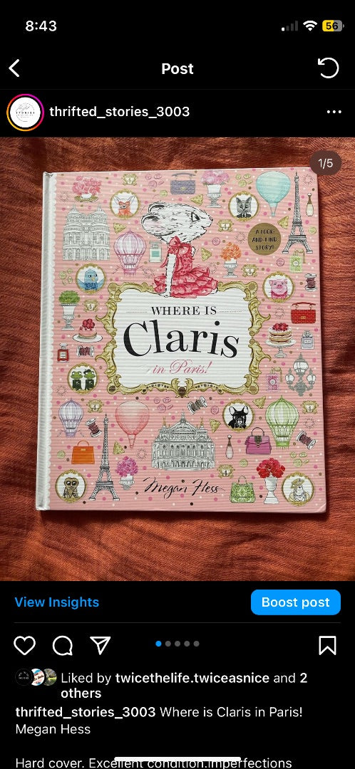 Thrifted Stories Where is Claris in Paris?