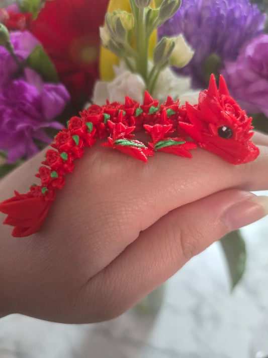 Rose Baby Dragon | 3D Creation Cove,  Red W/ Green Mini