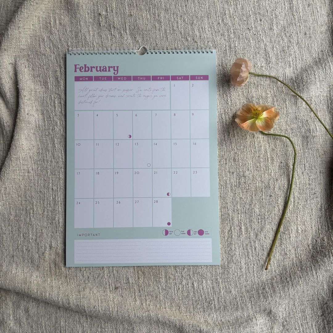 Conscious Mae 2025 Wall Calendar,   A3