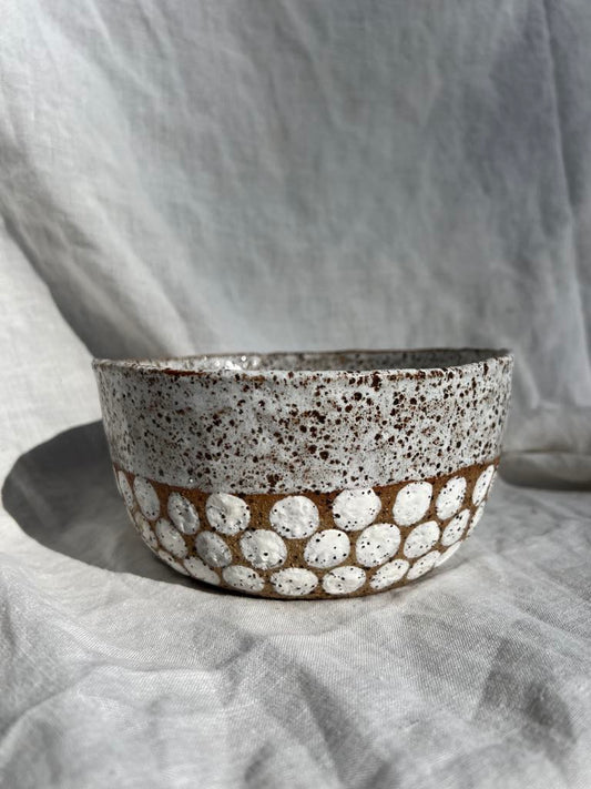 Rainbows & Rivers Riverbed Spot Bowl - White,  White