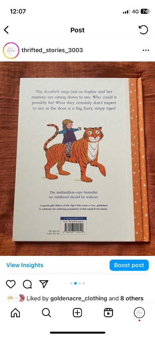 Thrifted Stories The tiger who came to tea