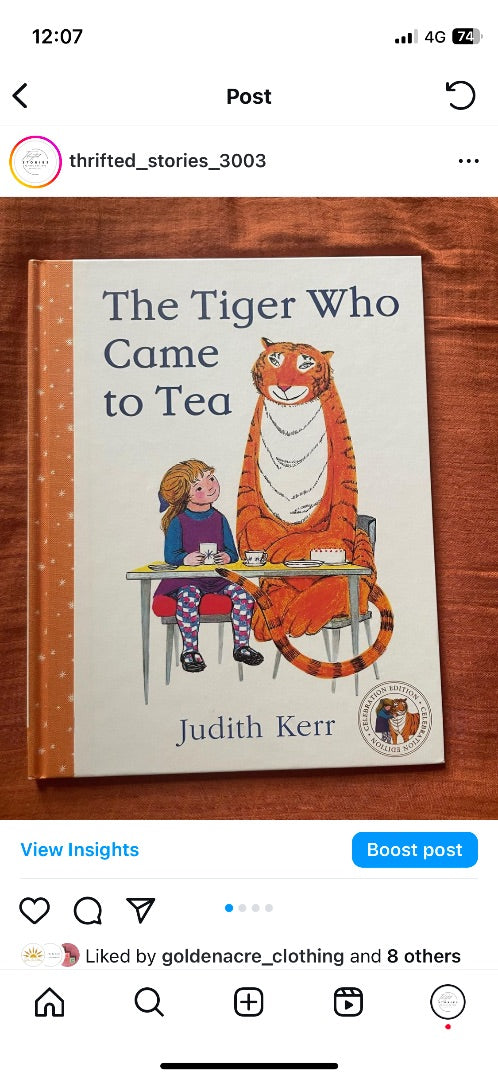 Thrifted Stories The tiger who came to tea