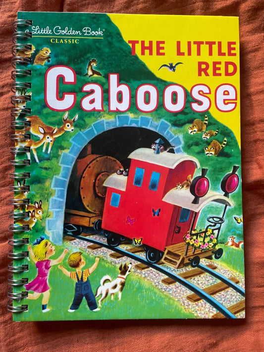 Thrifted Stories Little Golden Notebook- Little Red Caboose