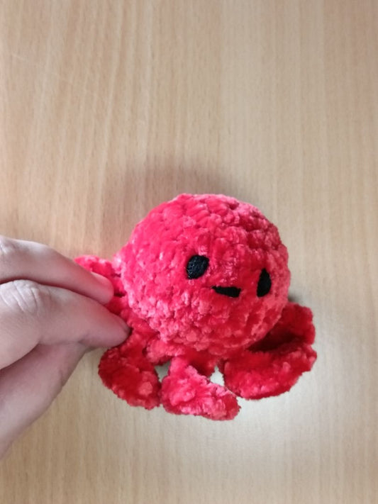 Nire Crochet Small Plush Octopus,  red small