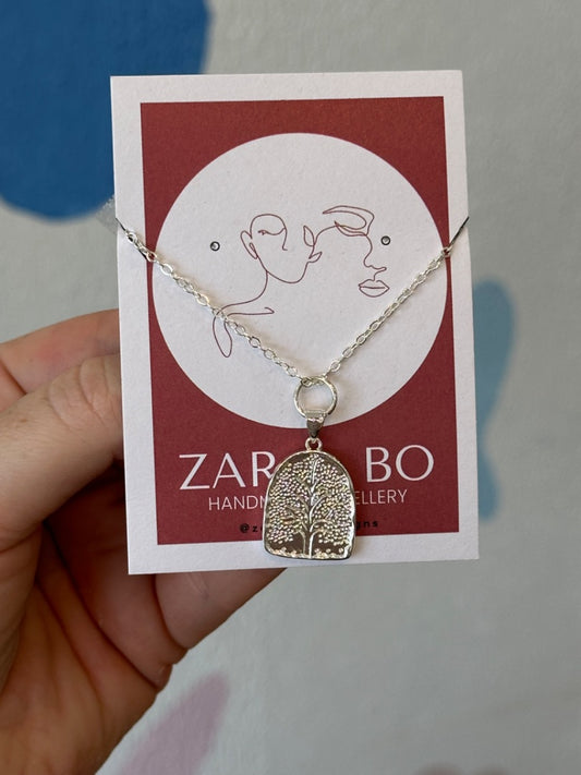 Silver Tree Of Life Necklace | Zar + Bo