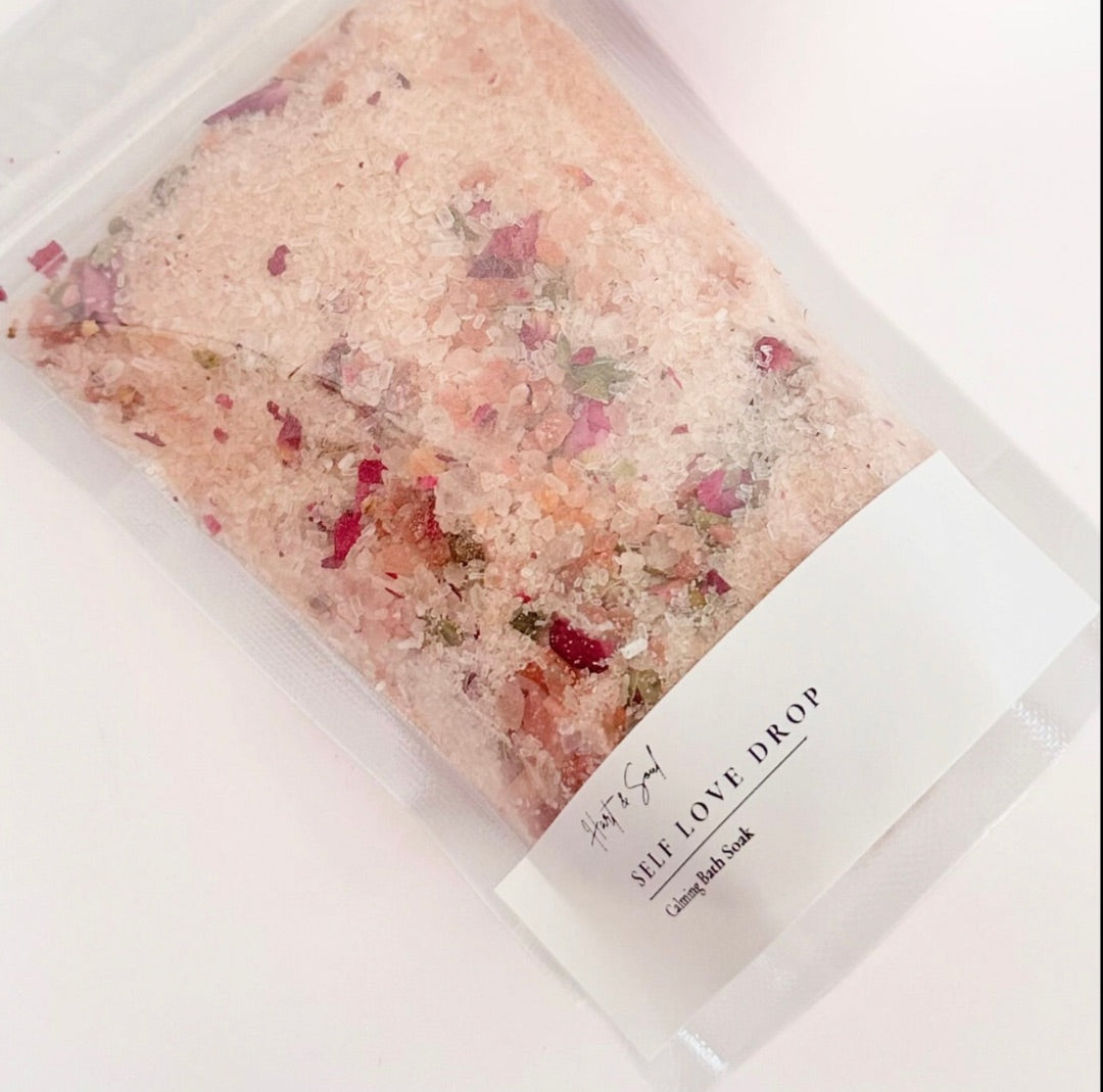 Hart & Soul Self Love Drop ~ Bath Soak,  Pink 300g