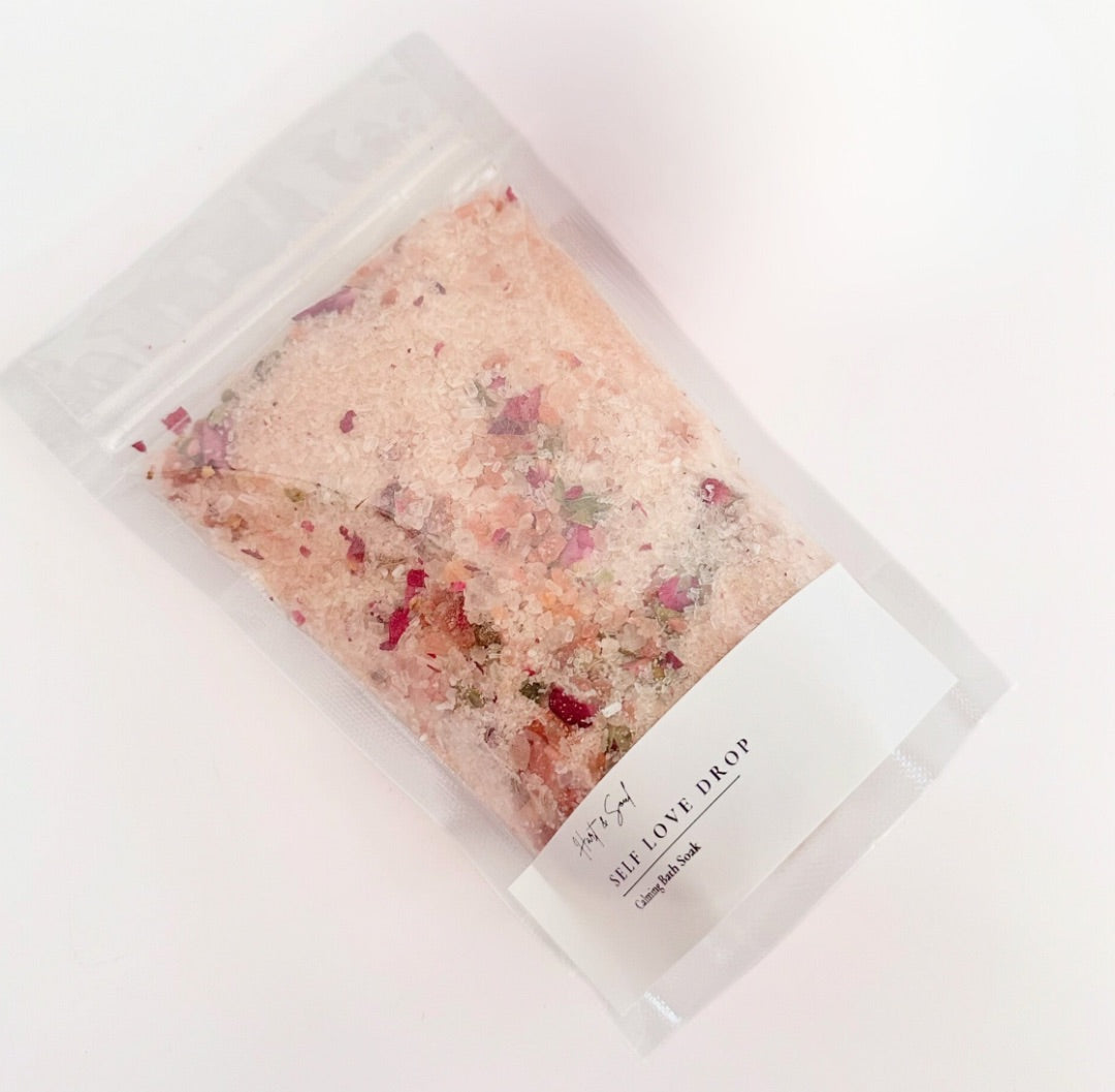 Hart & Soul Self Love Drop ~ Bath Soak,  Pink 300g