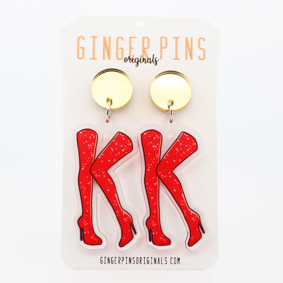 Ginger Pins Originals Kinky Boots Earrings