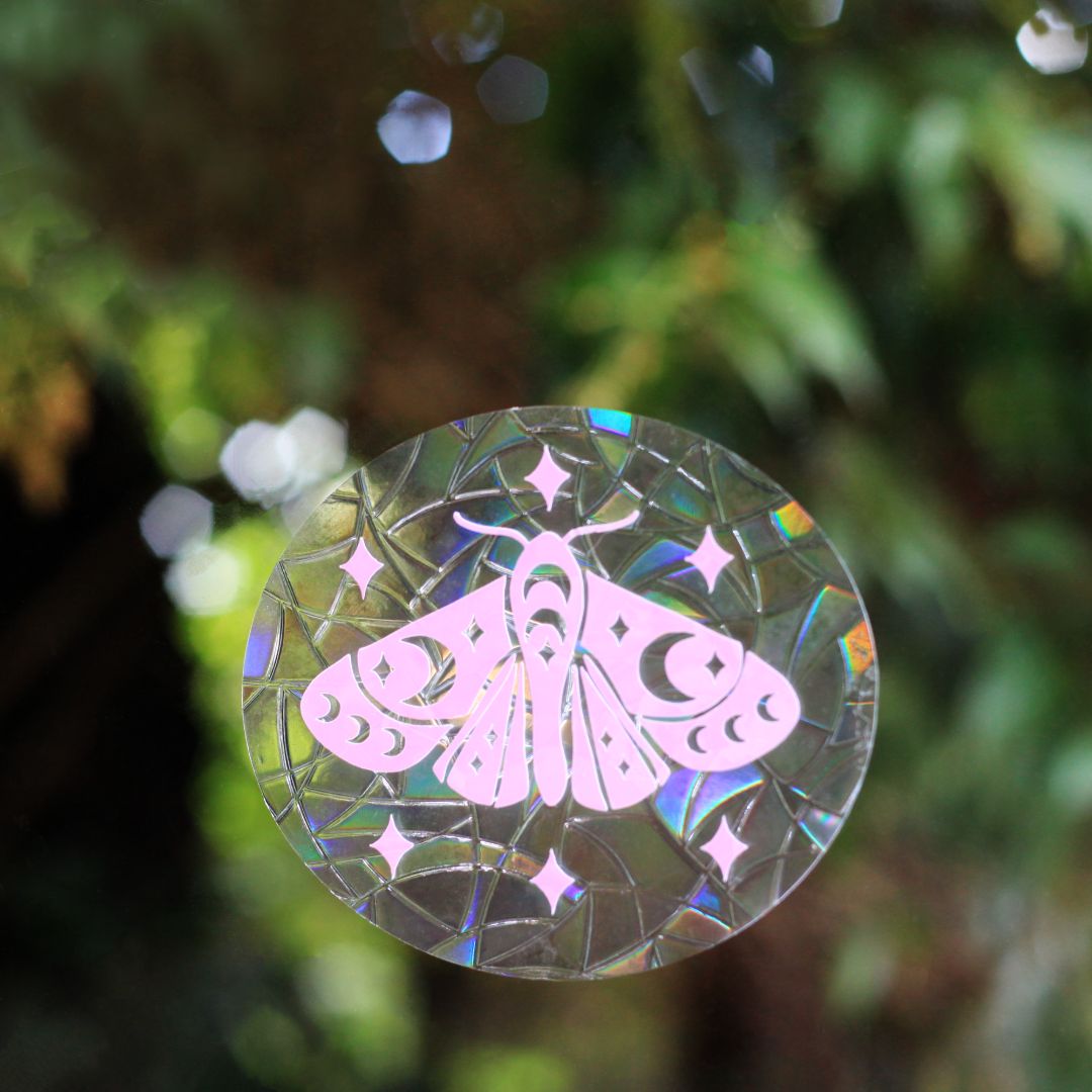 Soul Queen Art Co Luna Butterfly Suncatcher,  Holographic