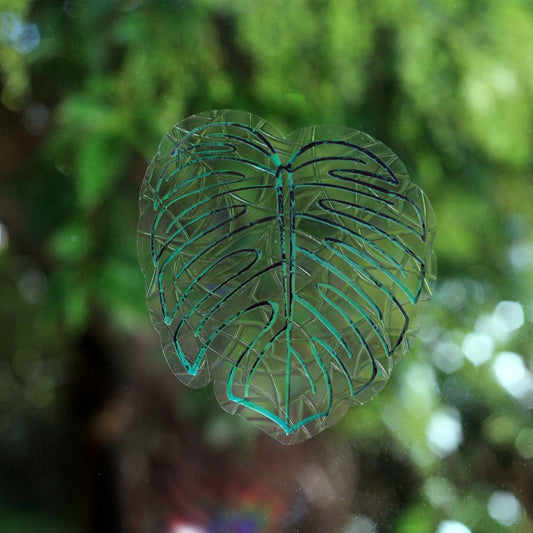 Soul Queen Art Co Monstera Leaf Suncatcher - Holographic,  Holographic