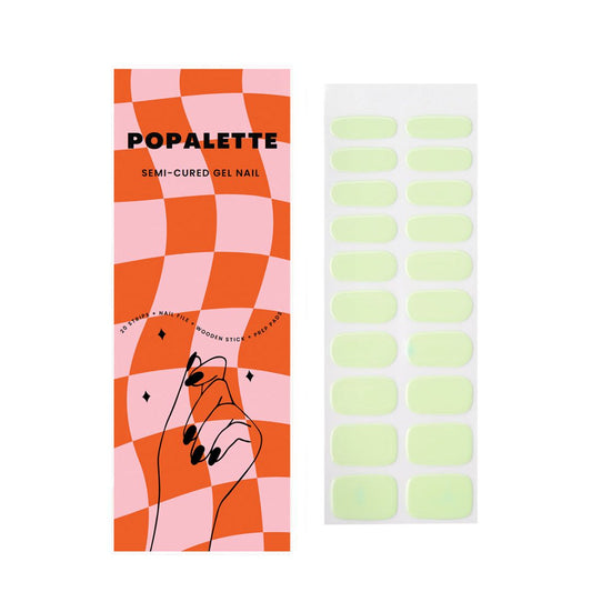 POPALETTE PASTEL GREEN GEL NAIL STICKERS