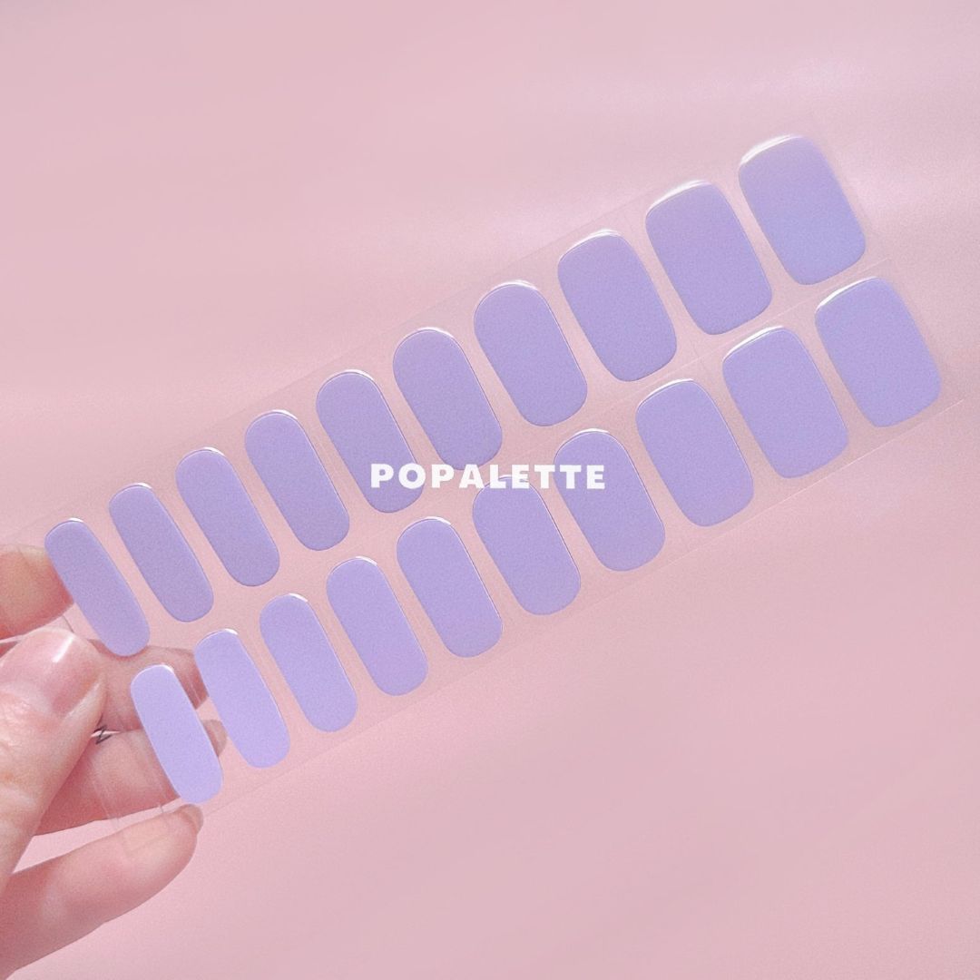 POPALETTE PASTEL LAVENDER GEL NAIL STICKERS