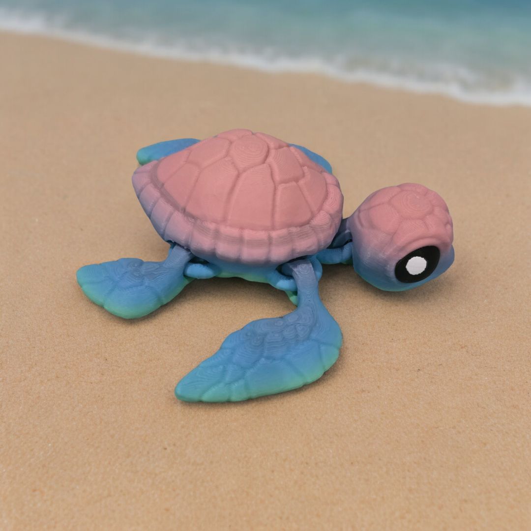 Articulated Animal: Turtle | 3D Creation Cove,  Coral Medium