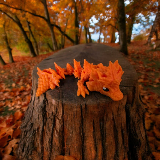 Autumn Baby Dragon | 3D Creation Cove,  Orange Mini