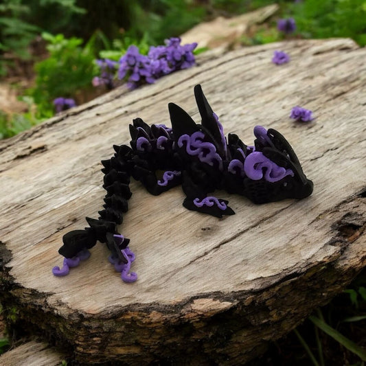 Butterfly Baby Dragon | 3D Creation Cove,  Black W/ Purple Mini