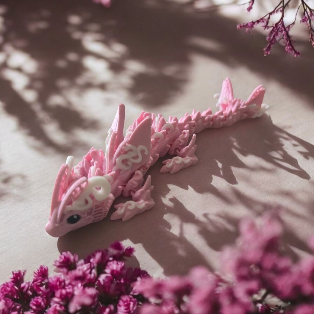 Butterfly Baby Dragon | 3D Creation Cove,  Sakura Pink W/ White Mini