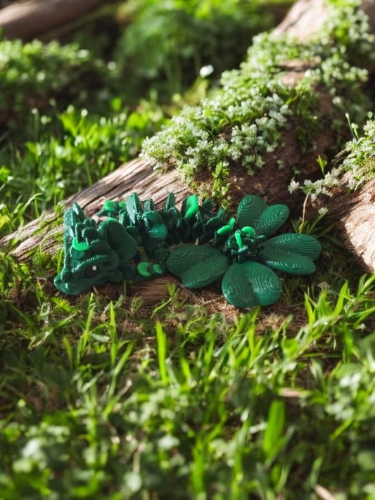 Clover Baby Dragon | 3D Creation Cove,  Dark Green W/ Green Mini