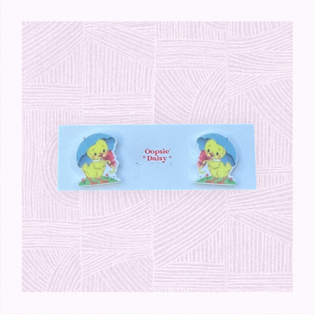 Retro Duckling Studs | Oopsie Daisy Collections