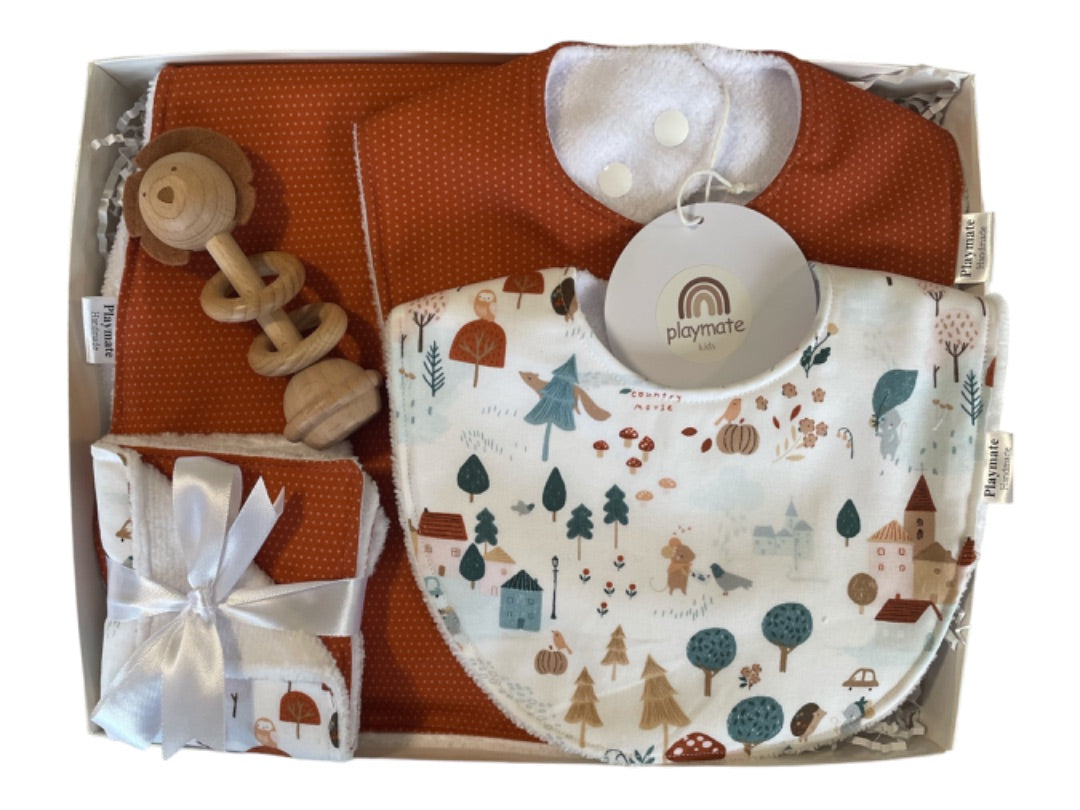 Playmate Baby Accessories,  Multi village print Medium Gift Box