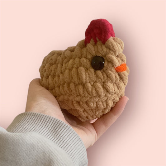 Sweet.Sunshine229 Handmade crochet chicken,  Brown