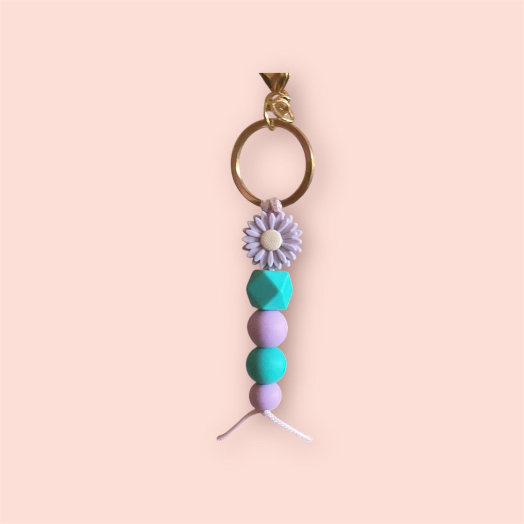 Sweet.Sunshine229 Silicone beaded keychain