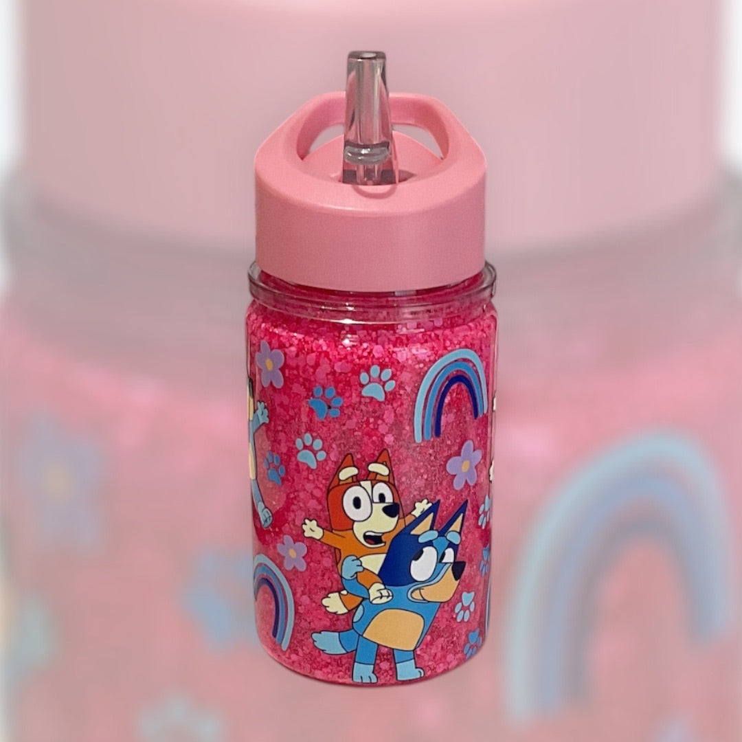 Sweet.sunshine229 Bluey Kids Sippy Cup,  Bluey, Pink lid