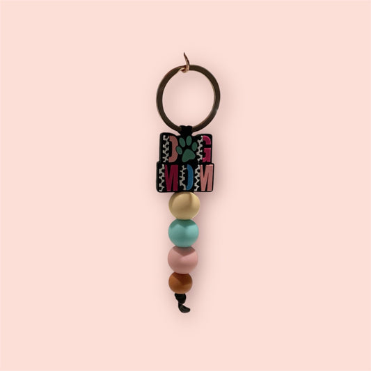 Sweet.Sunshine229 Silicone beaded keychain,  Dog Mom