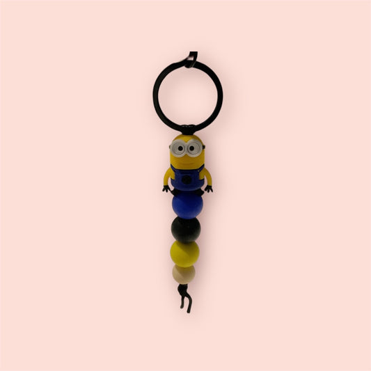 Sweet.Sunshine229 Silicone beaded keychain,  Minion