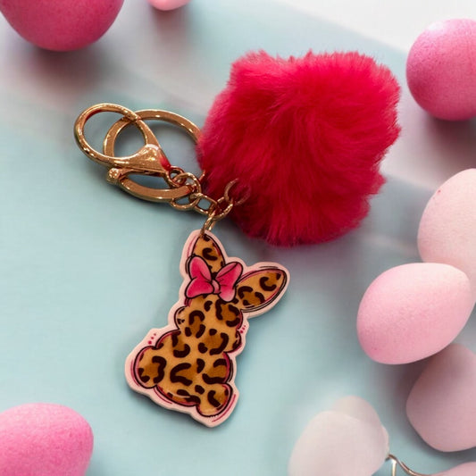 Leopard Bunny Keyring | Oopsie Daisy Collections