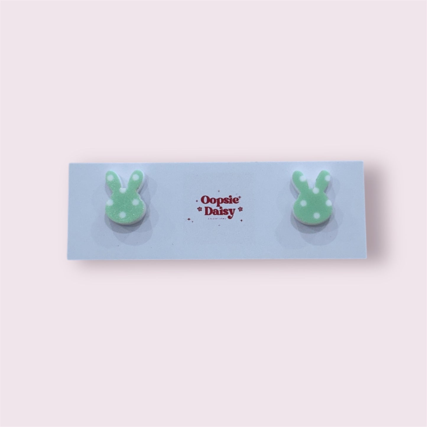 Polka Dot Bunny Studs | Oopsie Daisy Collections