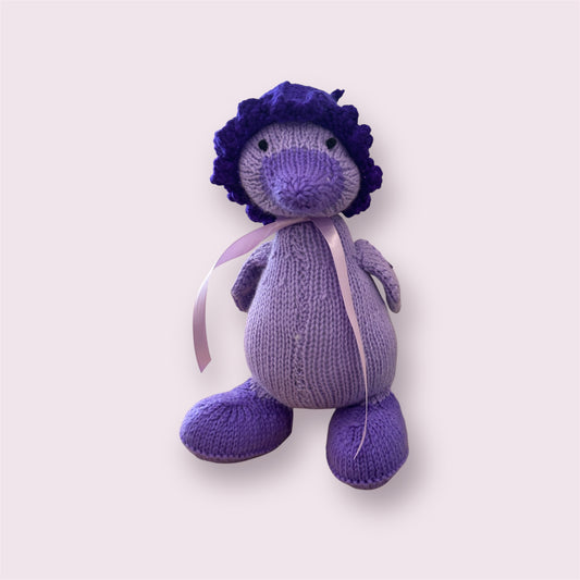 Purple Knitted Duck | Knitter Nut