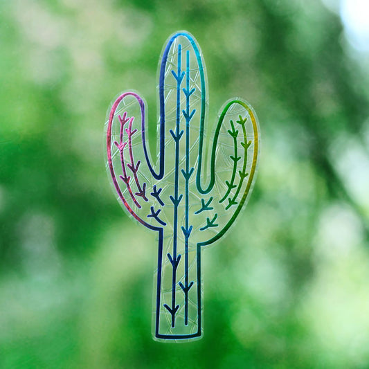 Soul Queen Art Co Desert Cactus Suncatcher - Rainbow,  Rainbow