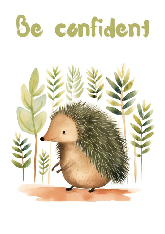 Creations by Julietta Nursery Print - Echidna Be Confident