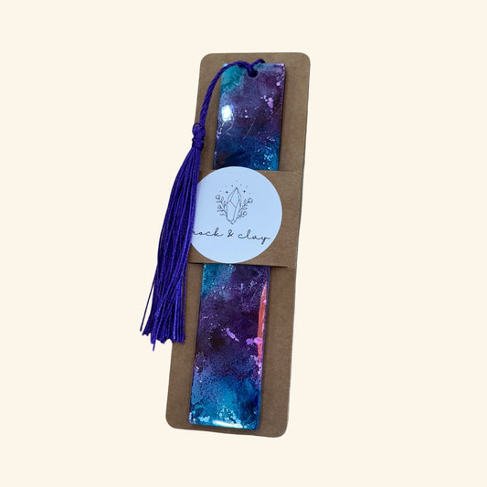 Purple Wave Book Mark | Rock N Clay