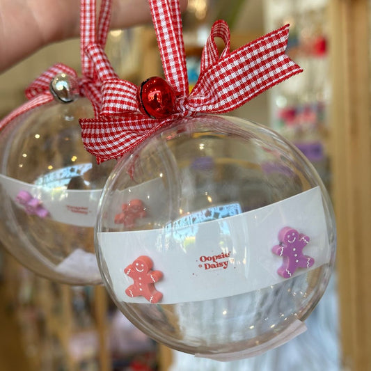 Christmas Bauble with Ginger Bread Studs | Oopsie Daisy