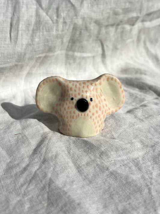 Rainbows & Rivers Ceramic Koala - Peach,  Pink