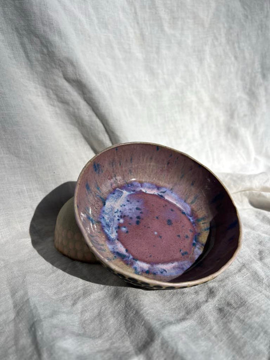 Rainbows & Rivers Violet Organic Spot Bowl,  Lilac