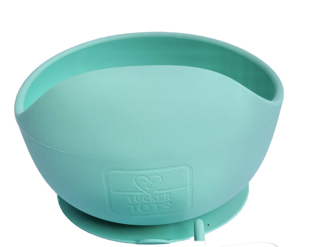 Tucker Tots Silicone Suction Bowl,  Mint Green